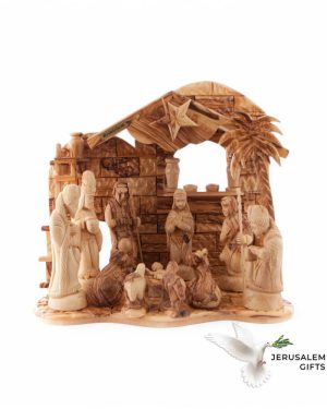 Unique Nativity Scene Set with Music Player, 13" from Bethlehem