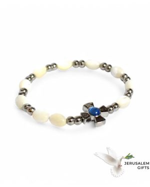 Mother of Pearl Bracelet 8 x 6mm Beads