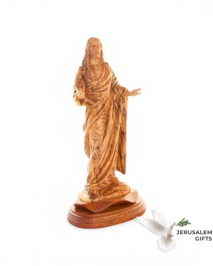 Jesus Christ "Giving Blessings" Wooden Sculpture, 13.4"